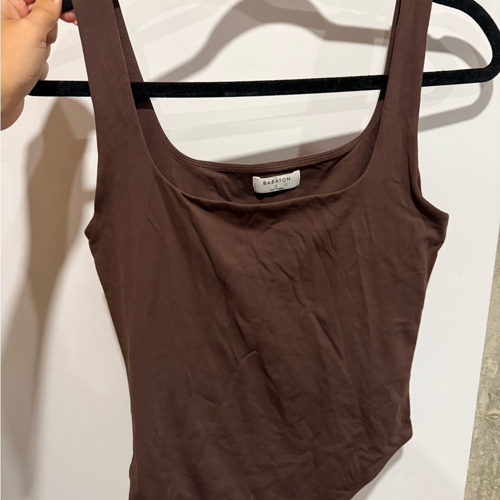 Babaton Chocolate Brown Bodysuit